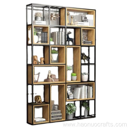 iron shelf living room partition office display shelf